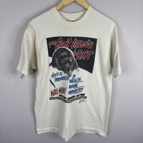 Fruit of the Loom Shirts Vintage You Cant Ignore The Rat Public